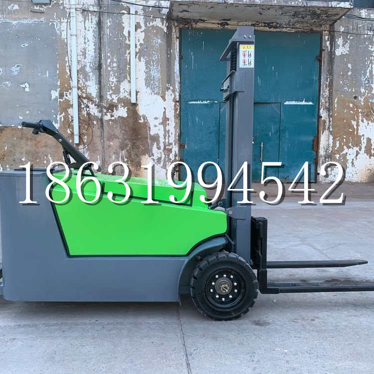 库车县小型电动叉车1吨2吨步行站驾式电瓶堆高充电装卸车液压升降车铲车